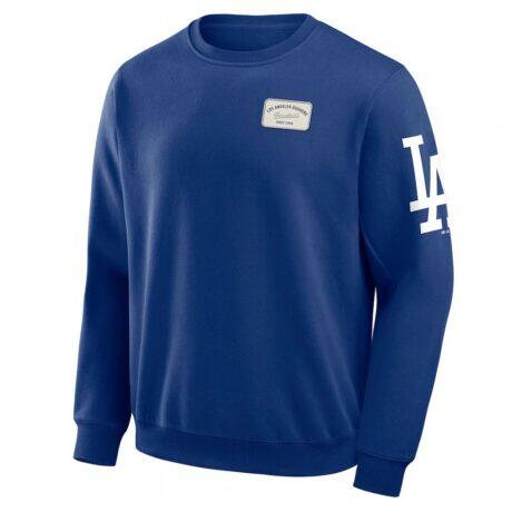 Los Angeles Dodgers Darius Rucker Collection by Fashion7 Washed Crew Neck Pullover Sweatshirt - - Detail View