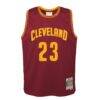 LeBron James Cleveland Cavaliers Mitchell & Ness Youth 2015/16 Hardwood Classics Swingman Jersey - - Back View