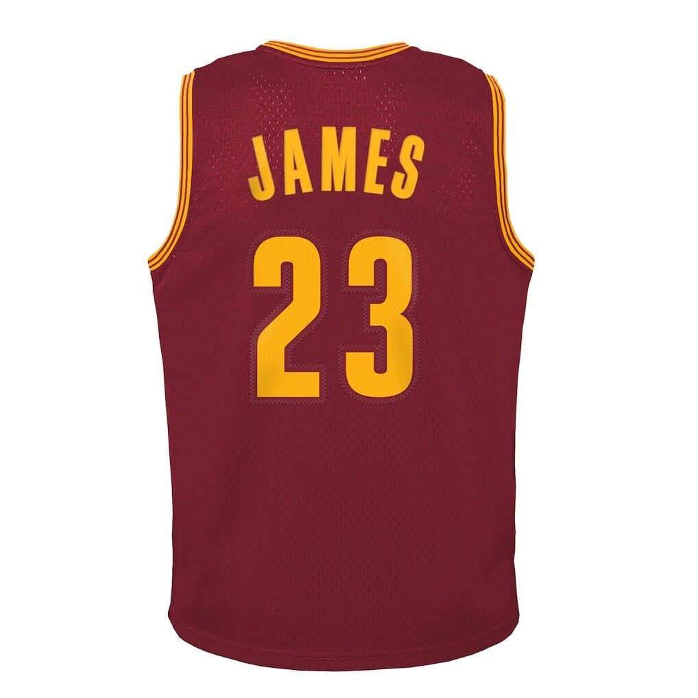 LeBron James Cleveland Cavaliers Mitchell & Ness Youth 2015/16 Hardwood Classics Swingman Jersey – Wine