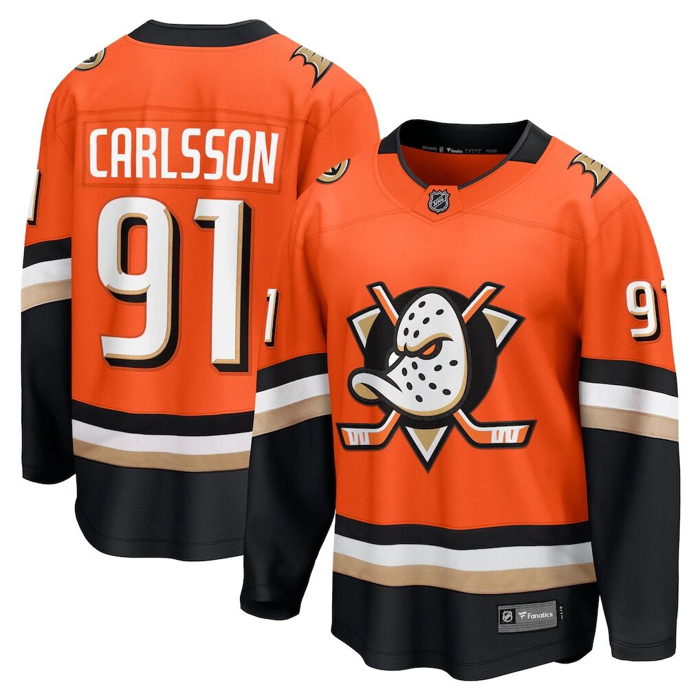 Leo Carlsson Anaheim Ducks Fashion7 Home Breakaway Jersey