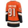 Leo Carlsson Anaheim Ducks Fashion7 Women's Home Breakaway Jersey - Orange - Detail View