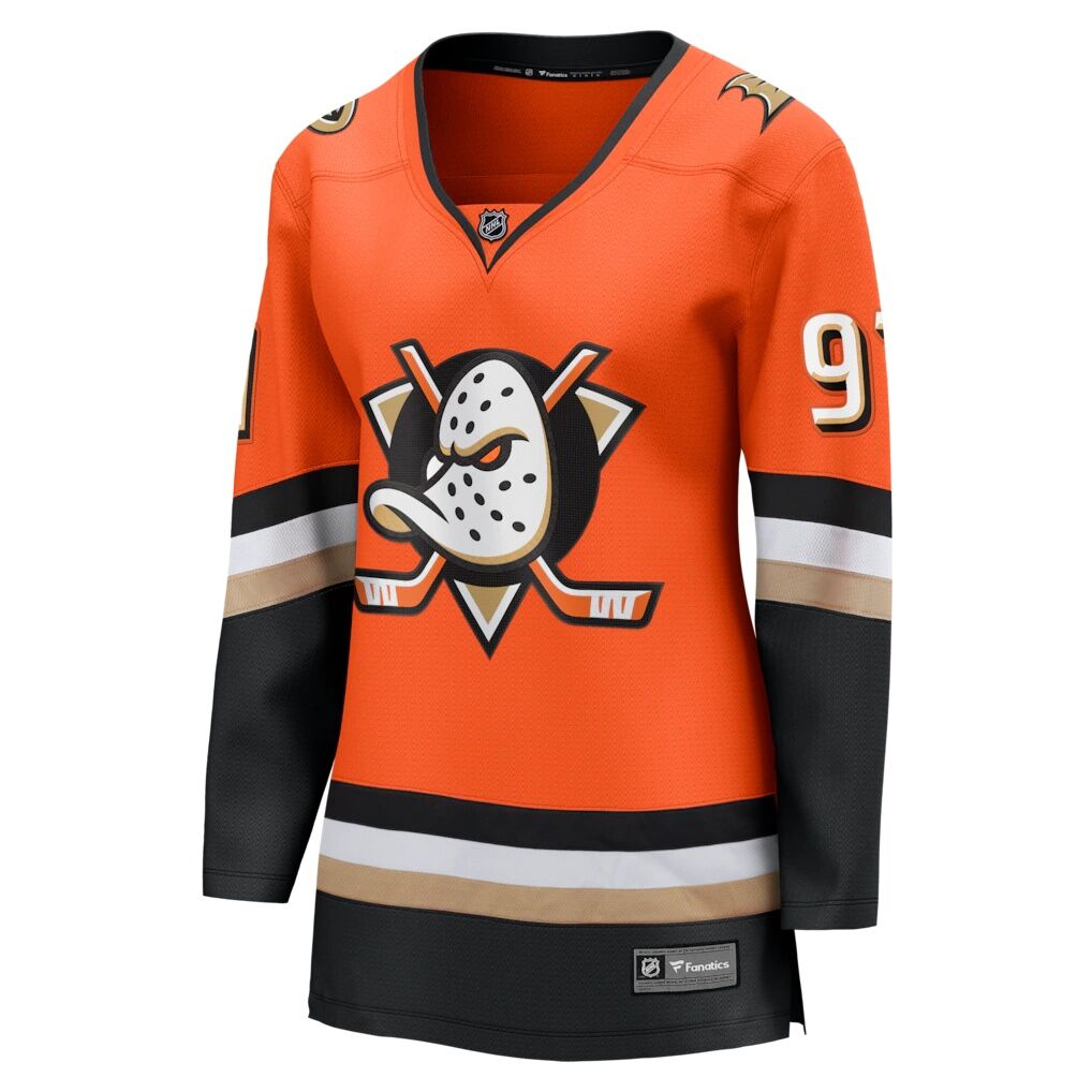Leo Carlsson Anaheim Ducks Fashion7 Women's Home Breakaway Jersey