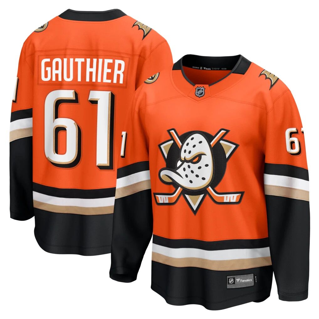 Cutter Gauthier Anaheim Ducks Fashion7 Home Breakaway Jersey