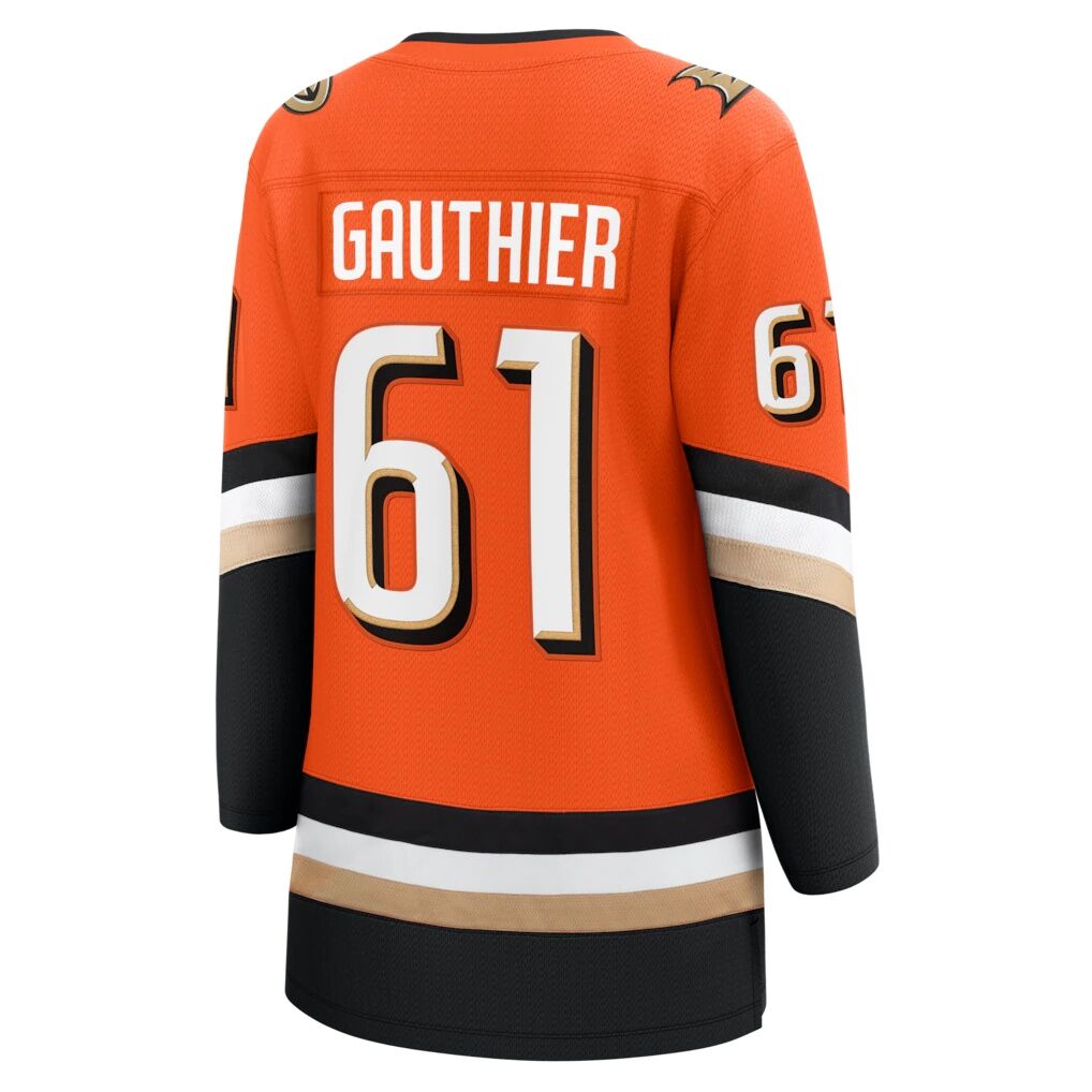 Cutter Gauthier Anaheim Ducks Fashion7 Women's Home Breakaway Jersey
