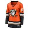 Cutter Gauthier Anaheim Ducks Fashion7 Women's Home Breakaway Jersey - Orange - Side View