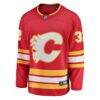 Dustin Wolf Calgary Flames Fashion7 Home Breakaway Jersey - Red - Side View