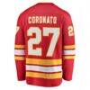 Matt Coronato Calgary Flames Fashion7 Home Breakaway Jersey - Red - Detail View
