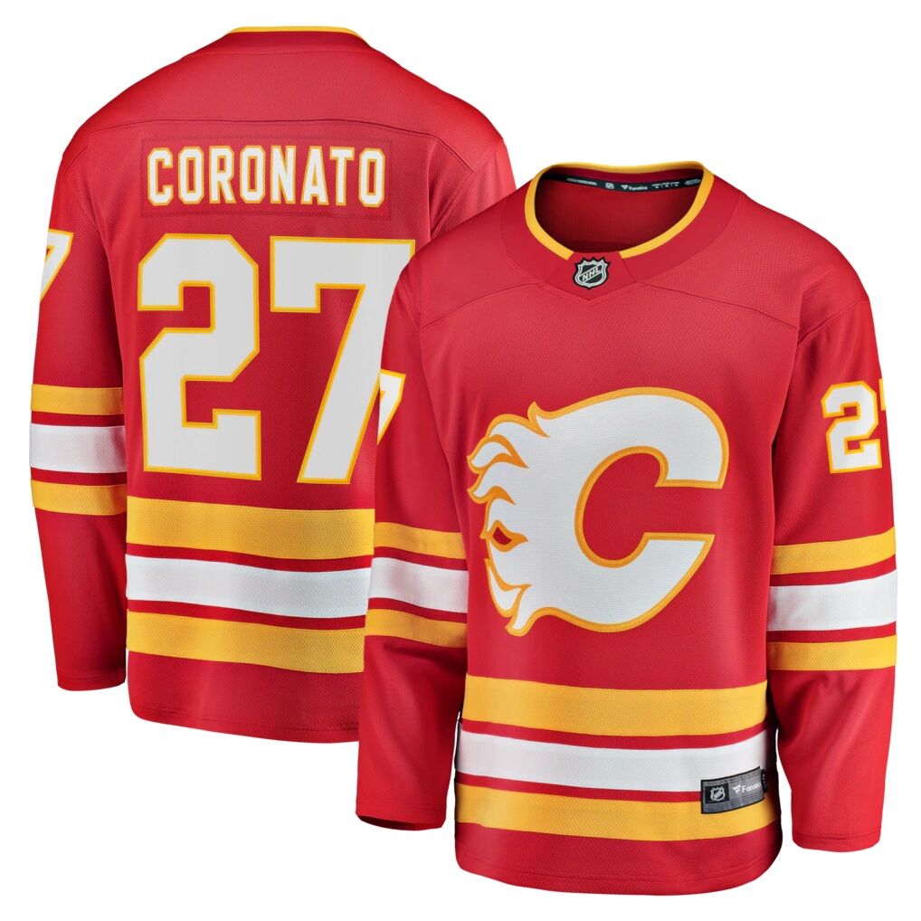 Matt Coronato Calgary Flames Fashion7 Home Breakaway Jersey