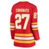 Matt Coronato Calgary Flames Fashion7 Women's Home Breakaway Jersey - Red - Detail View