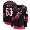 Jackson Blake Carolina Hurricanes Fashion7 Women's Home Breakaway Jersey - Black - Front View