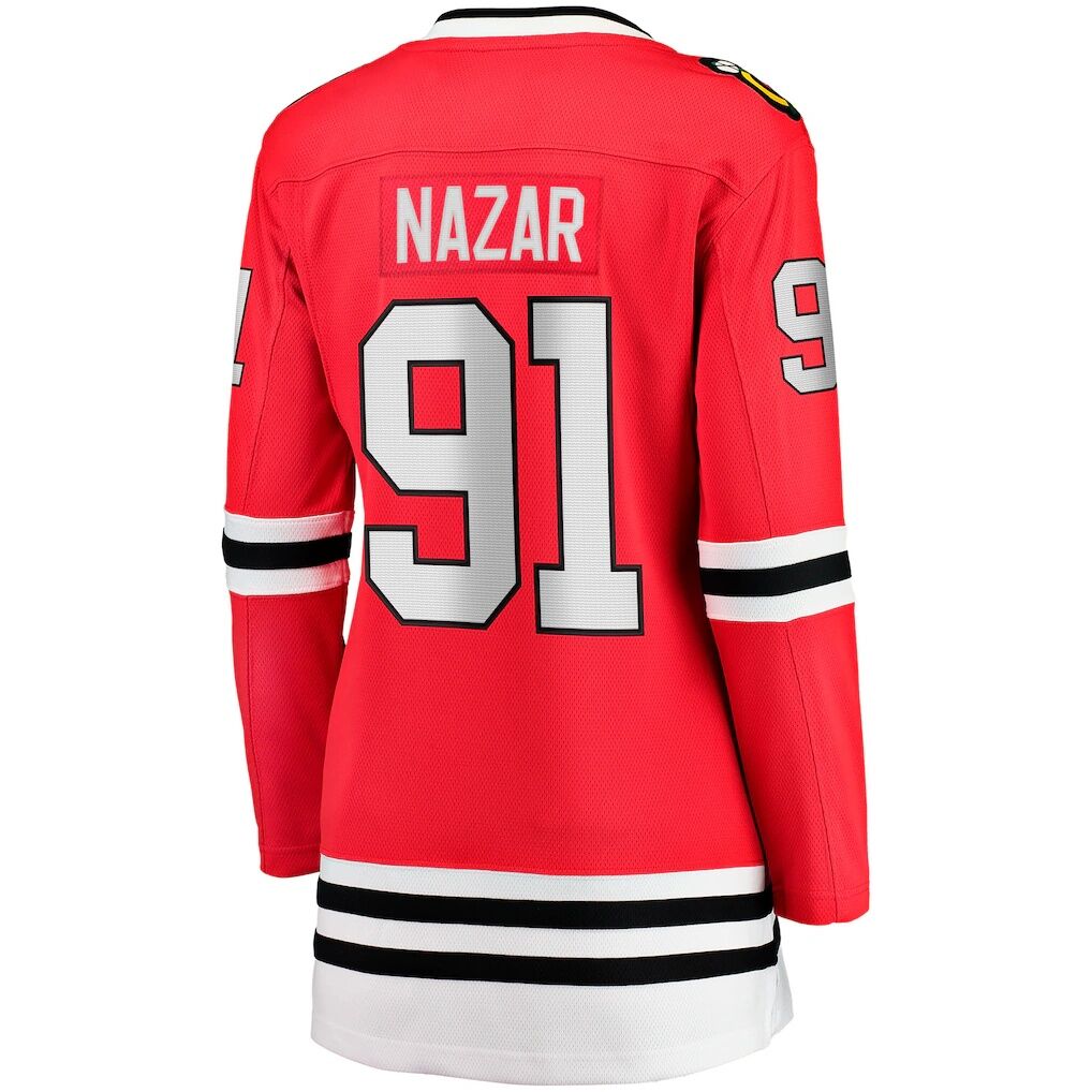 Frank Nazar Chicago Blackhawks Fashion7 Women's Home Breakaway Jersey