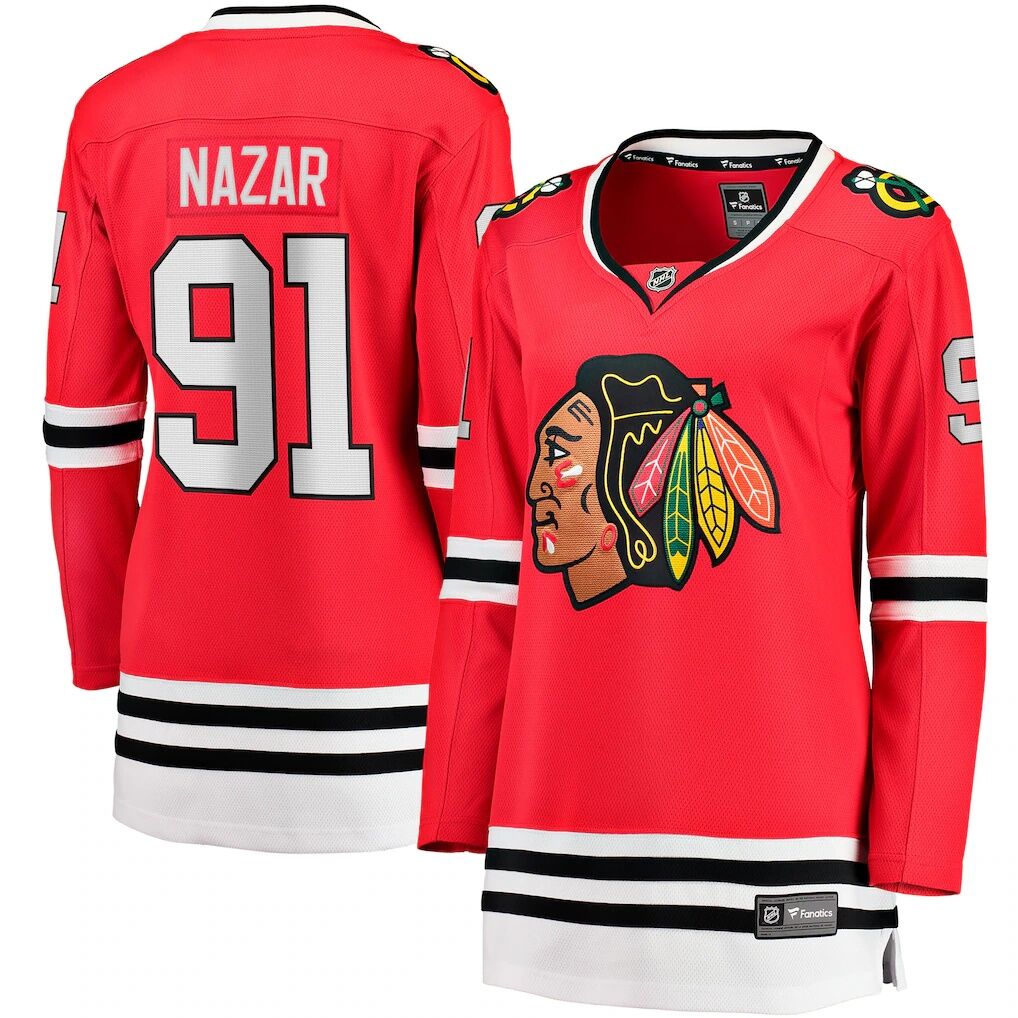Frank Nazar Chicago Blackhawks Fashion7 Women's Home Breakaway Jersey