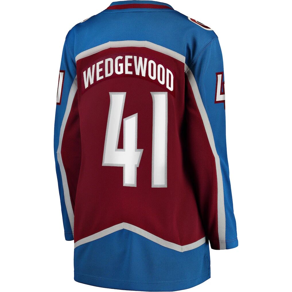 Scott Wedgewood Colorado Avalanche Fashion7 Women's Home Breakaway Jersey - Burgundy