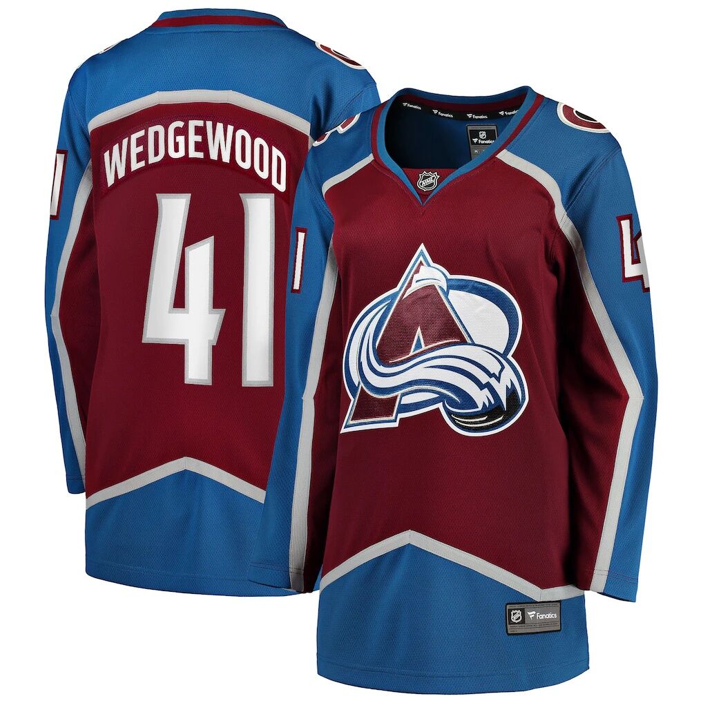 Scott Wedgewood Colorado Avalanche Fashion7 Women's Home Breakaway Jersey - Burgundy