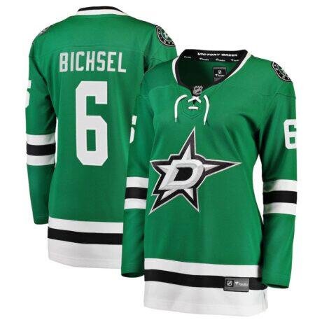 Lian Bichsel Dallas Stars Fashion7 Women's Home Breakaway Jersey - - Front View