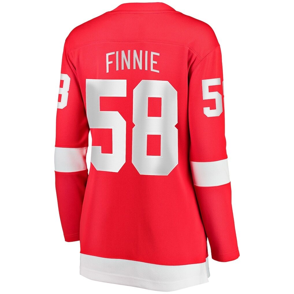 Emmitt Finnie Detroit Red Wings Fashion7 Women's Home Breakaway Jersey