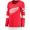Emmitt Finnie Detroit Red Wings Fashion7 Women's Home Breakaway Jersey - Red - Side View