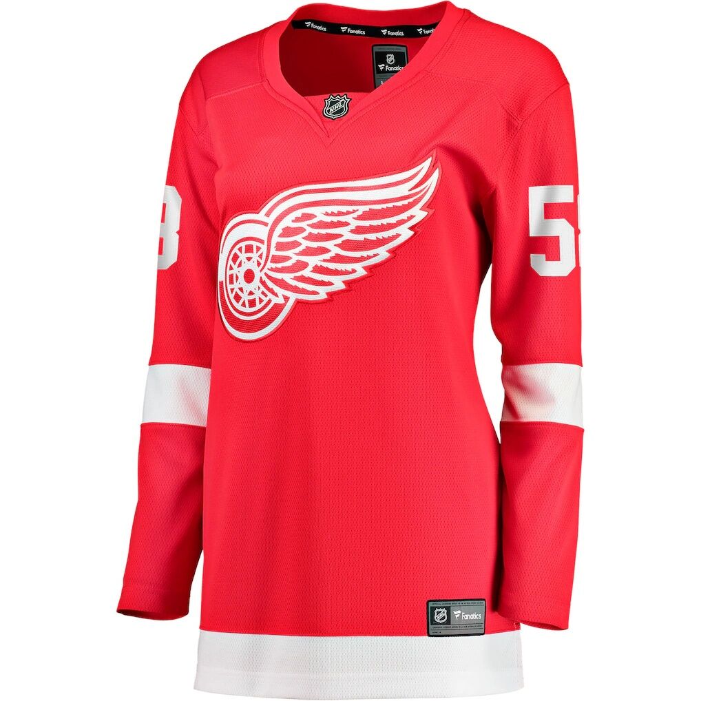 Emmitt Finnie Detroit Red Wings Fashion7 Women's Home Breakaway Jersey