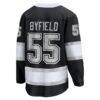 Quinton Byfield Los Angeles Kings Fashion7 Home Breakaway Jersey - Black - Detail View