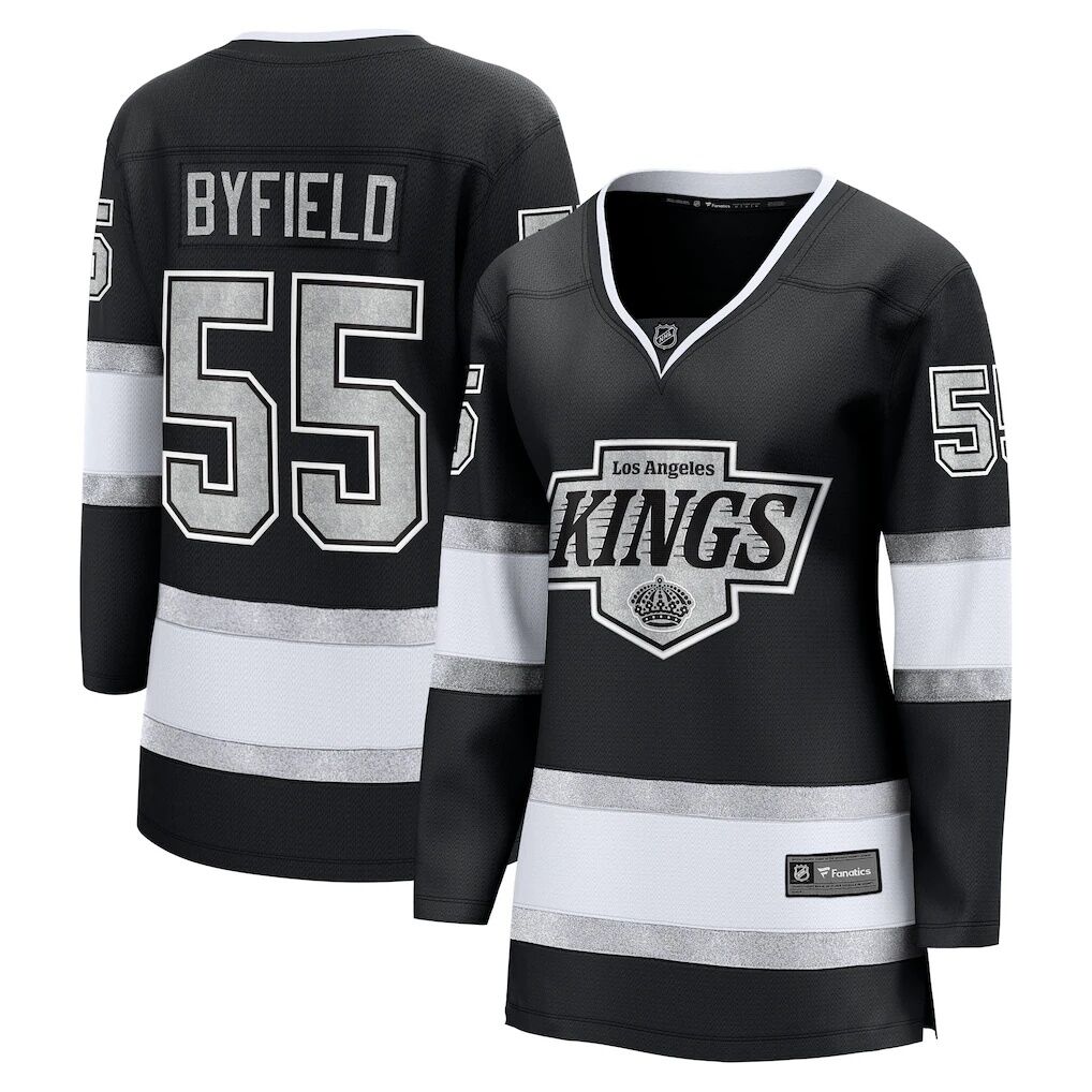 Quinton Byfield Los Angeles Kings Fashion7 Women's Home Breakaway Jersey