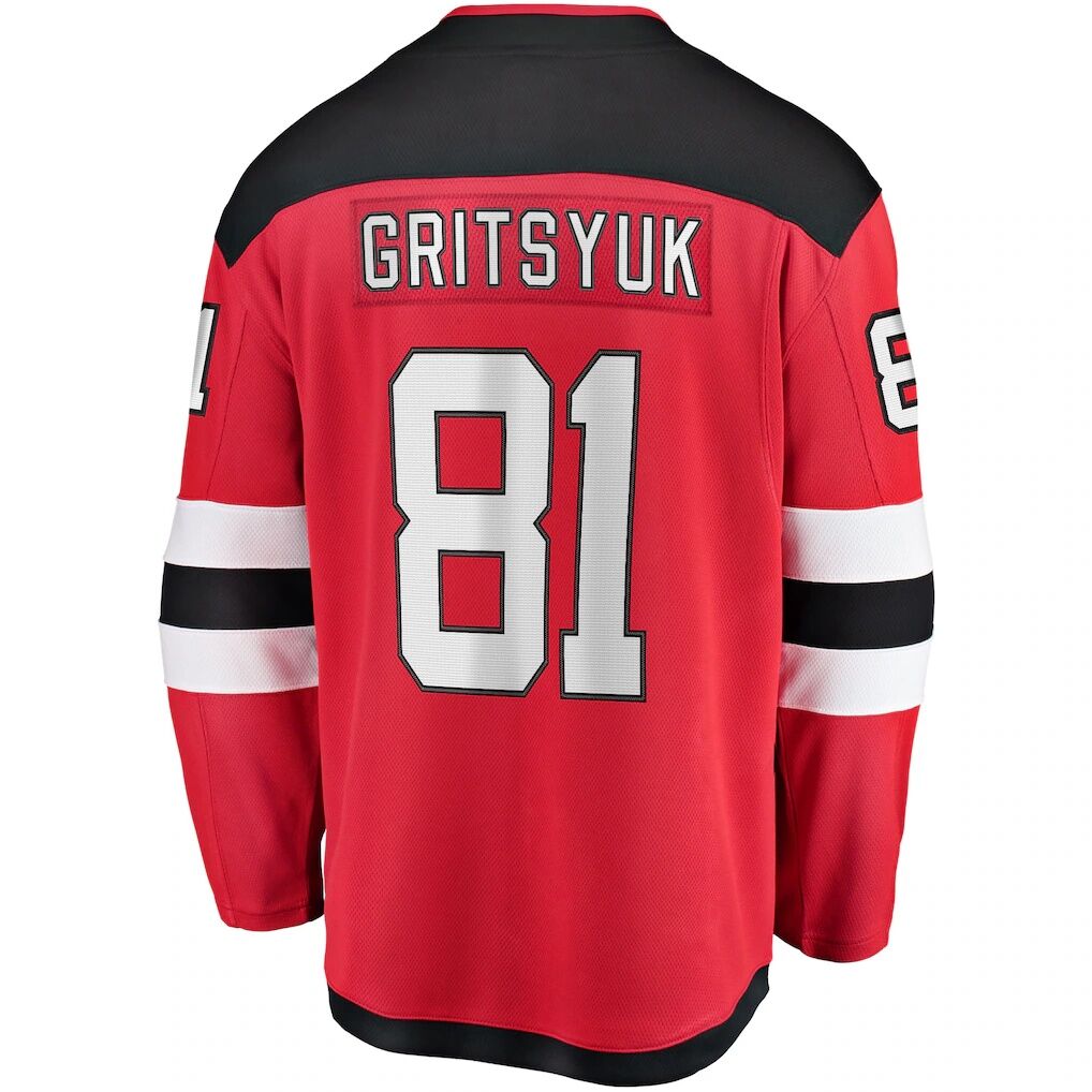 Arseny Gritsyuk New Jersey Devils Fashion7 Home Breakaway Jersey