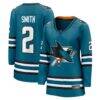 Will Smith San Jose Sharks Fashion7 Women's Home Breakaway Jersey - Teal - Front View