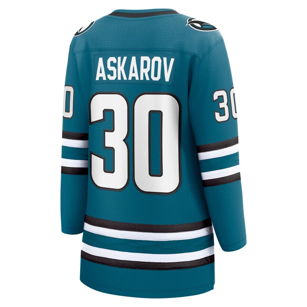 Yaroslav Askarov San Jose Sharks Fashion7 Women's Home Breakaway Jersey