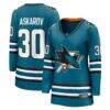 Yaroslav Askarov San Jose Sharks Fashion7 Women's Home Breakaway Jersey - Teal - Front View