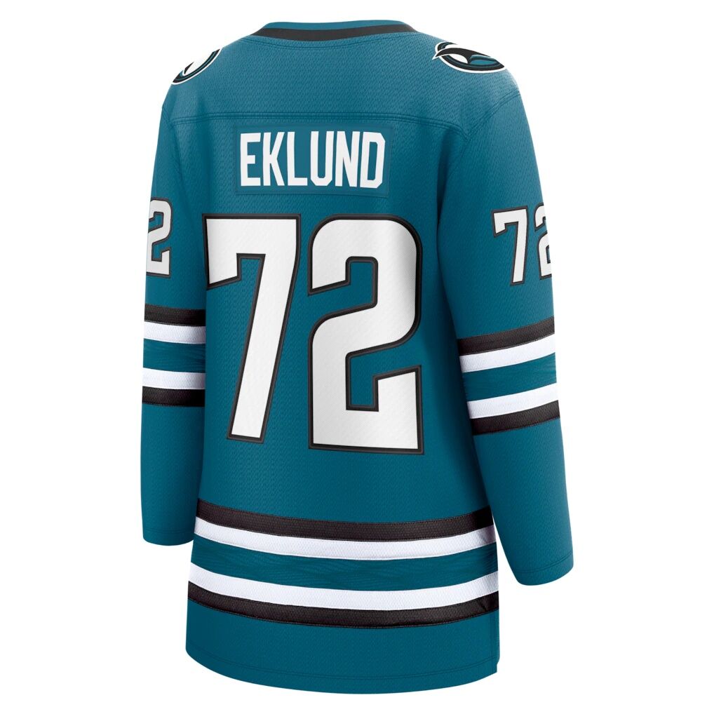 William Eklund San Jose Sharks Fashion7 Women's Home Breakaway Jersey