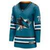 William Eklund San Jose Sharks Fashion7 Women's Home Breakaway Jersey - Teal - Side View