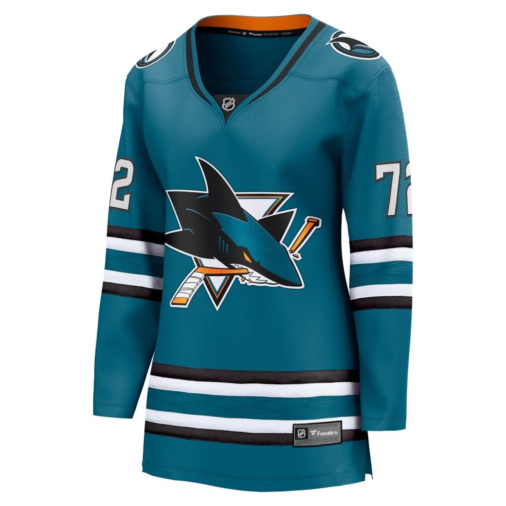 William Eklund San Jose Sharks Fashion7 Women's Home Breakaway Jersey