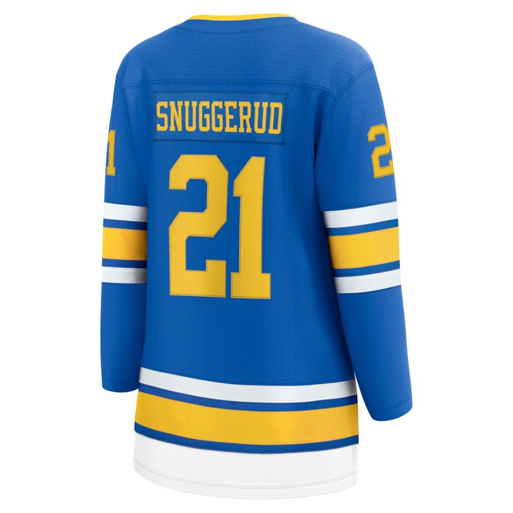 Jimmy Snuggerud St. Louis Blues Fashion7 Women's Home Breakaway Jersey