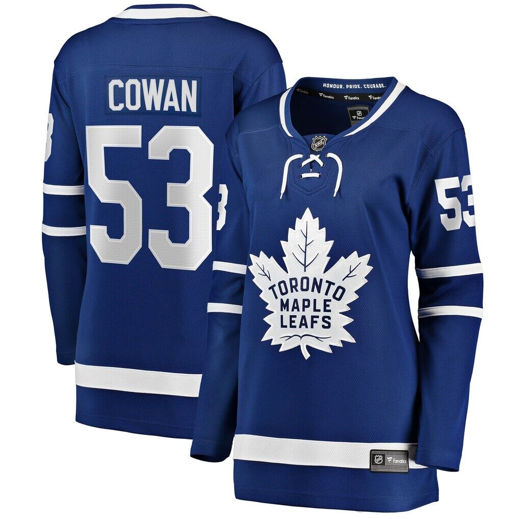 Easton Cowan Toronto Maple Leafs Indiana Women's Home Breakaway Jersey