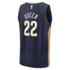 Derik Queen New Orleans Pelicans Fashion7 Fast Break Replica Jersey - Navy - Alt2