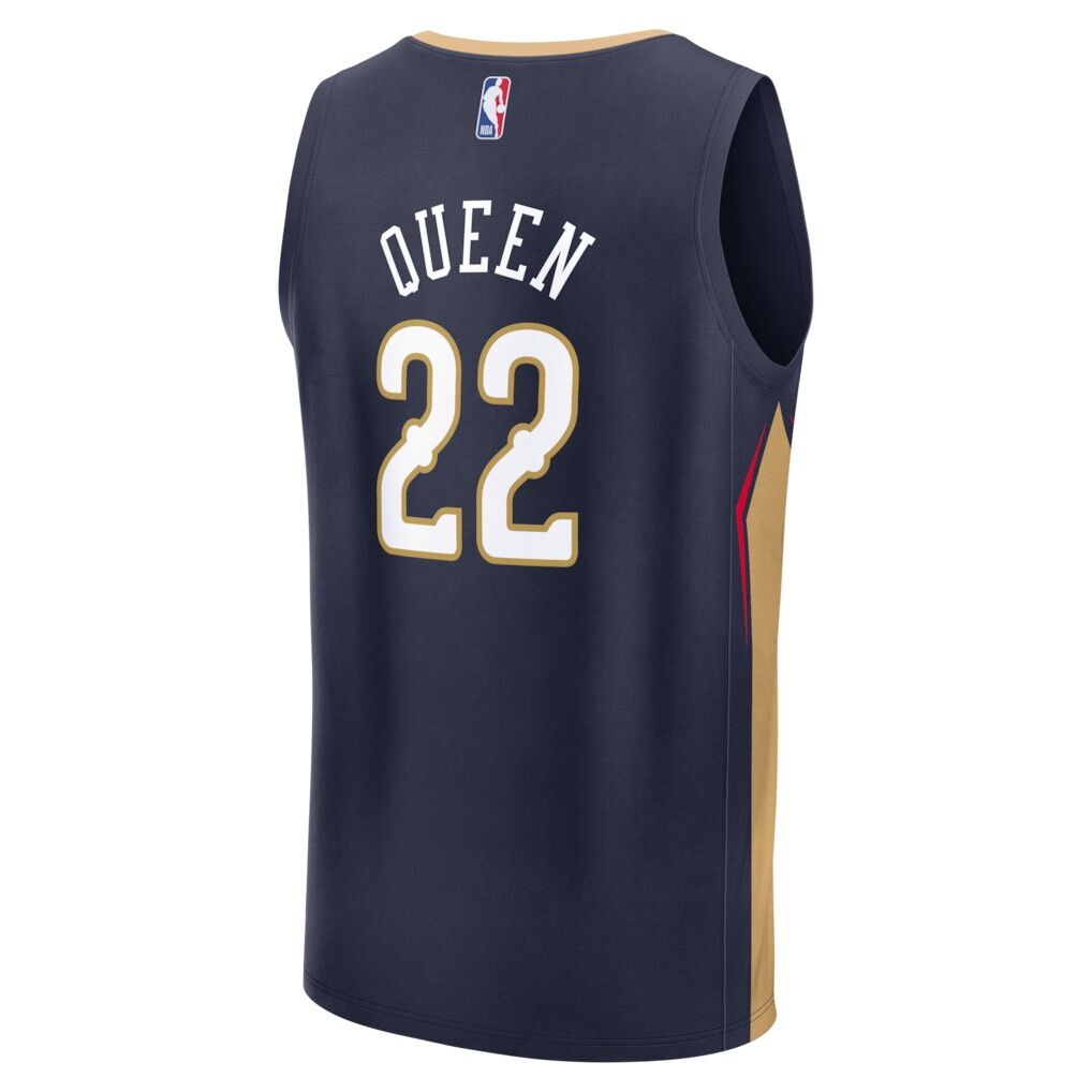 Derik Queen New Orleans Pelicans Fashion7 Fast Break Replica Jersey - Icon Edition