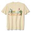Cleveland Guardians Tommy Bahama Sunset Slugger T-Shirt - Cream - Front View