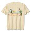 San Diego Padres Tommy Bahama Sunset Slugger T-Shirt - Cream - Front View