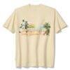 Pittsburgh Pirates Tommy Bahama Sunset Slugger T-Shirt - Cream - Front View