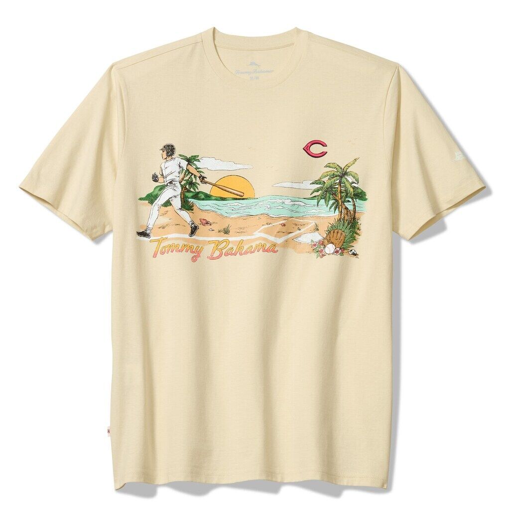 Cincinnati Reds Tommy Bahama Sunset Slugger T-Shirt