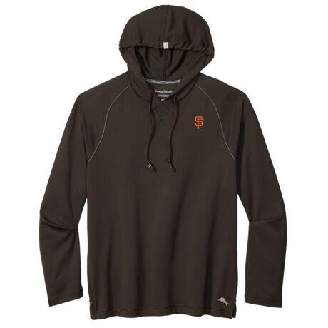 San Francisco Giants Tommy Bahama Sunset Rally IslandZone® Hoodie - Black - Front View