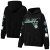 New York Liberty round21 Unisex Swish Hoodie - Black - Front View