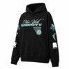 New York Liberty round21 Unisex Swish Hoodie - Black - Side View