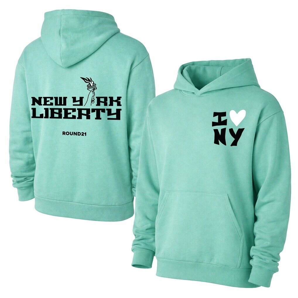 New York Liberty round21 Libertylove Hoodie - Mint