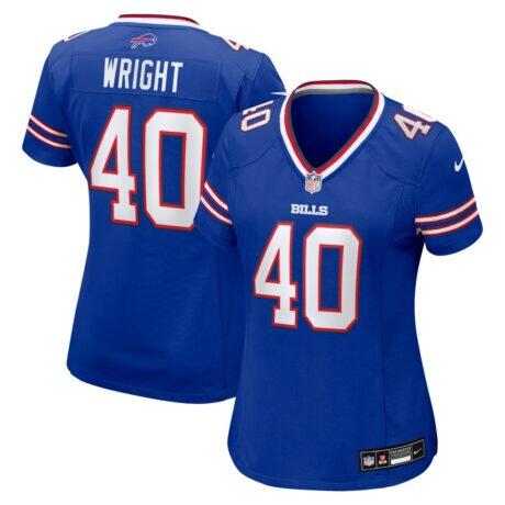 Matthew Wright Buffalo Bills Nike Women's Team Game Jersey - - Front View