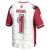 #1 Indiana Hoosiers GameDay Greats Unisex College Football Playoff 2025 National Champions Commemorative Fashion Jersey - White - Detail View