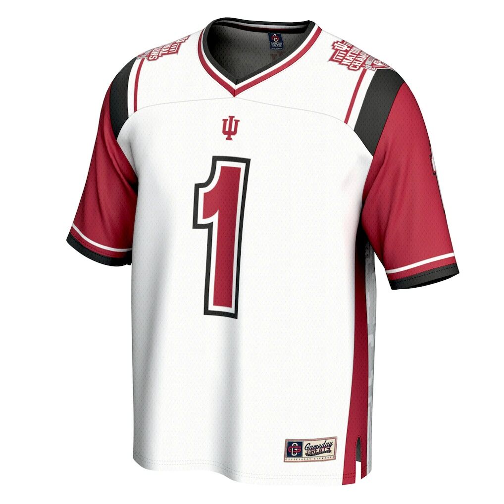 #1 Indiana Hoosiers GameDay Greats Unisex College Football Playoff 2025 National Champions Commemorative Fashion Jersey