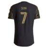 Son Heung-Min LAFC adidas 2026 Primary Kit On-Field Authentic Patch Jersey - Black - Detail View