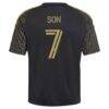 Son Heung-Min LAFC adidas Youth 2026 Primary Kit Replica Jersey - Black - Detail View