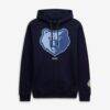 Memphis Grizzlies Mitchell & Ness Fleece Hoodie - Navy - Front View