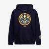 Denver Nuggets Mitchell & Ness Fleece Hoodie - Navy - Front View